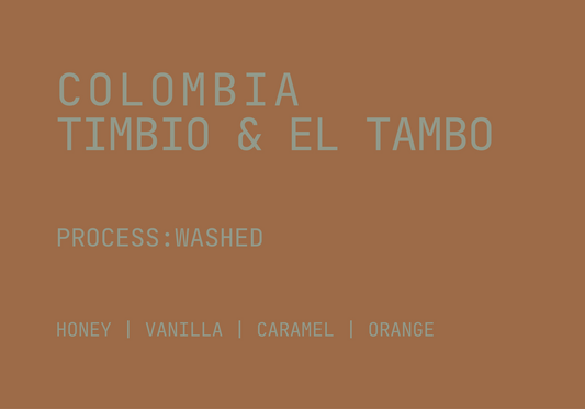 COLOMBIA. - TIMBIO & EL TAMBO , WASHED